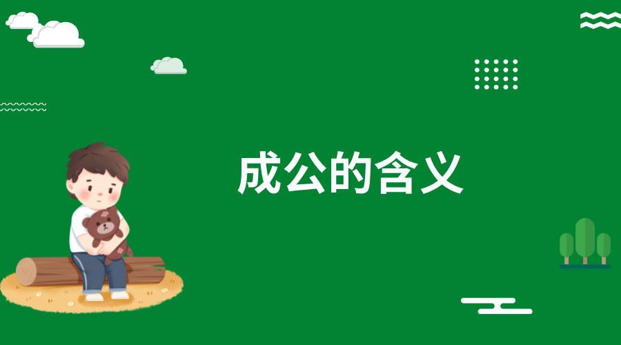 成公的含义