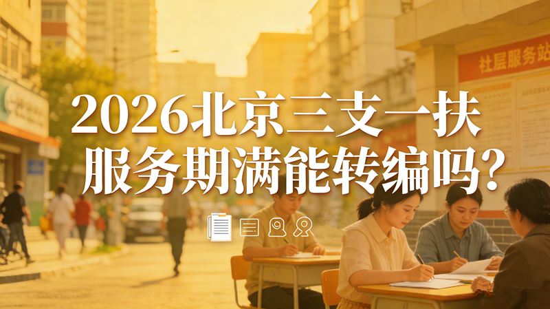 2026北京三支一扶服务期满能转编吗?事业编落编条件全解析